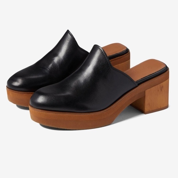 27 EDIT Naturalizer Katrese Platform Mule in Black - Picture 1 of 12